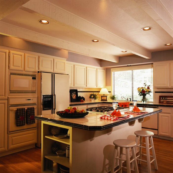 White Open Style Kitchen